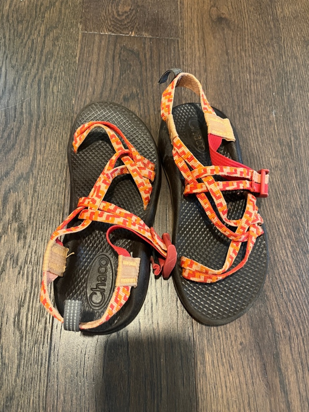 Chaco Kids Orange & Red Patterned Z/2 Style Sandals